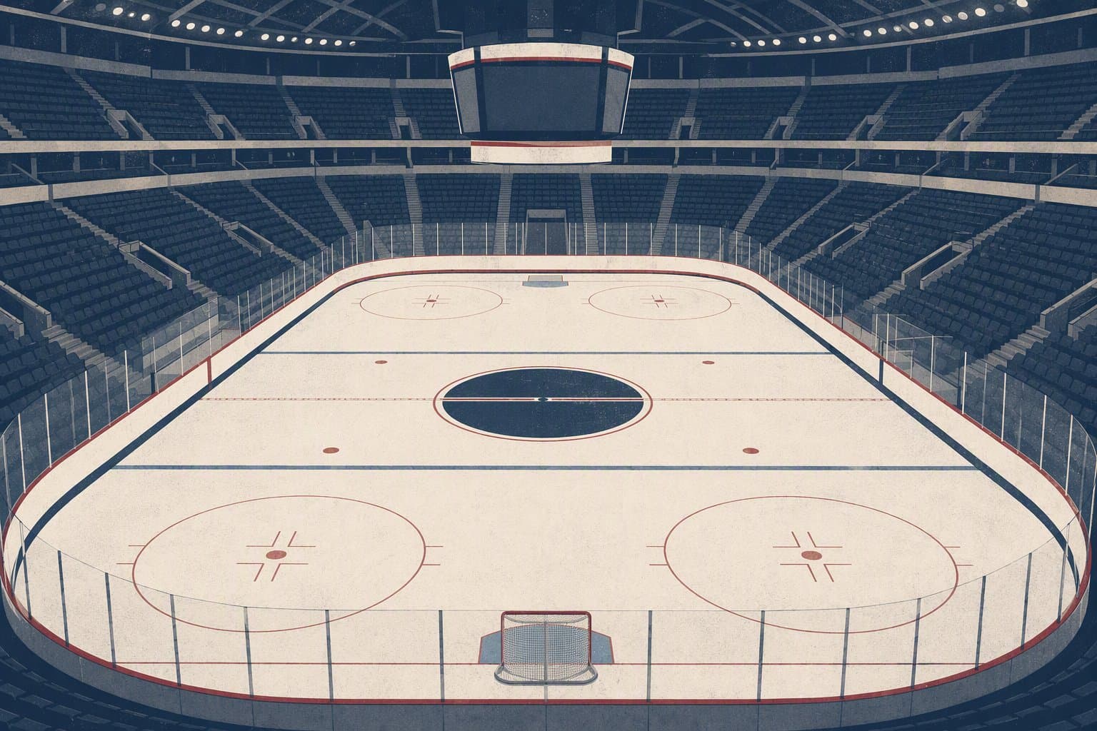 Hockey rink silence - illustration, Jake Team LLC