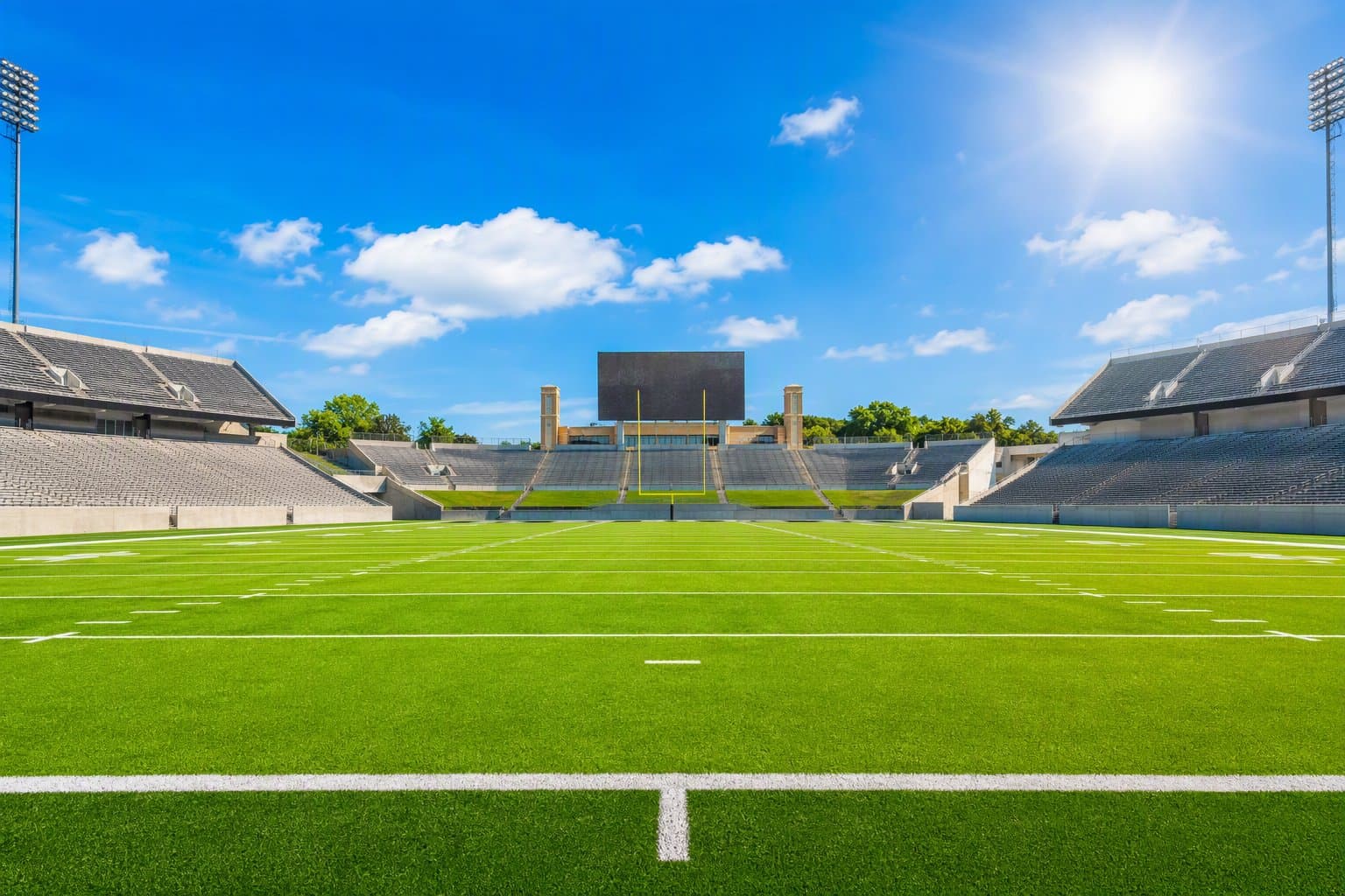 Empty football stadium - illustration, Jake Team LLC