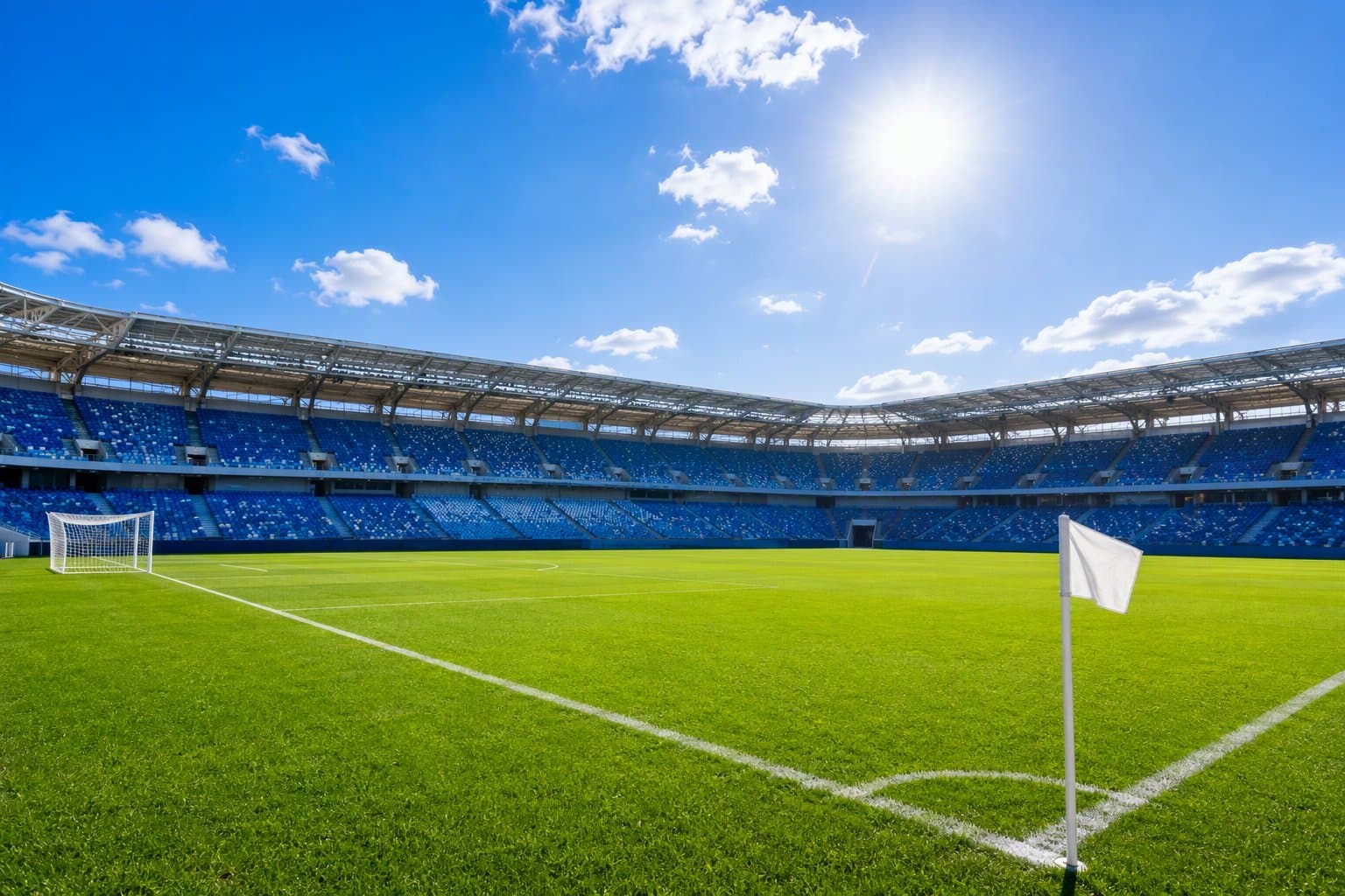 Empty soccer stadium - illustration, Jake Team LLC