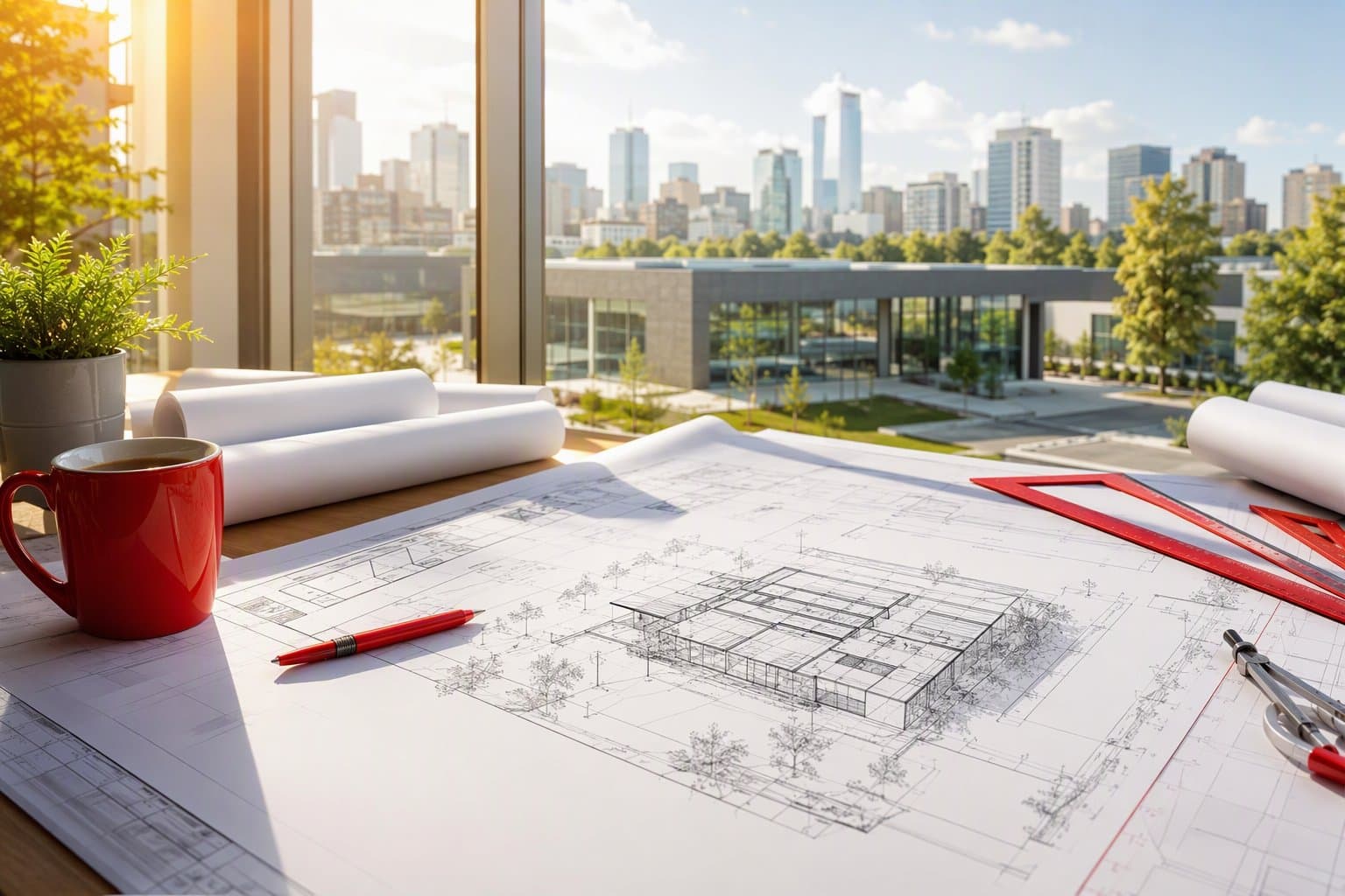 Civic Design Blueprint - illustration, Jake Team LLC