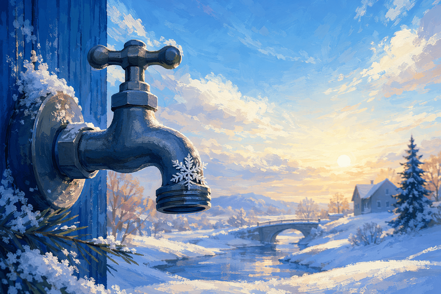 Winter water conservation - illustration, Jake Team LLC