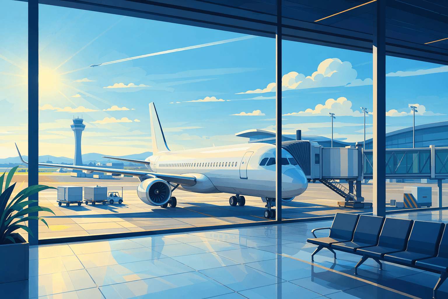 Airport opening - illustration, Jake Team LLC