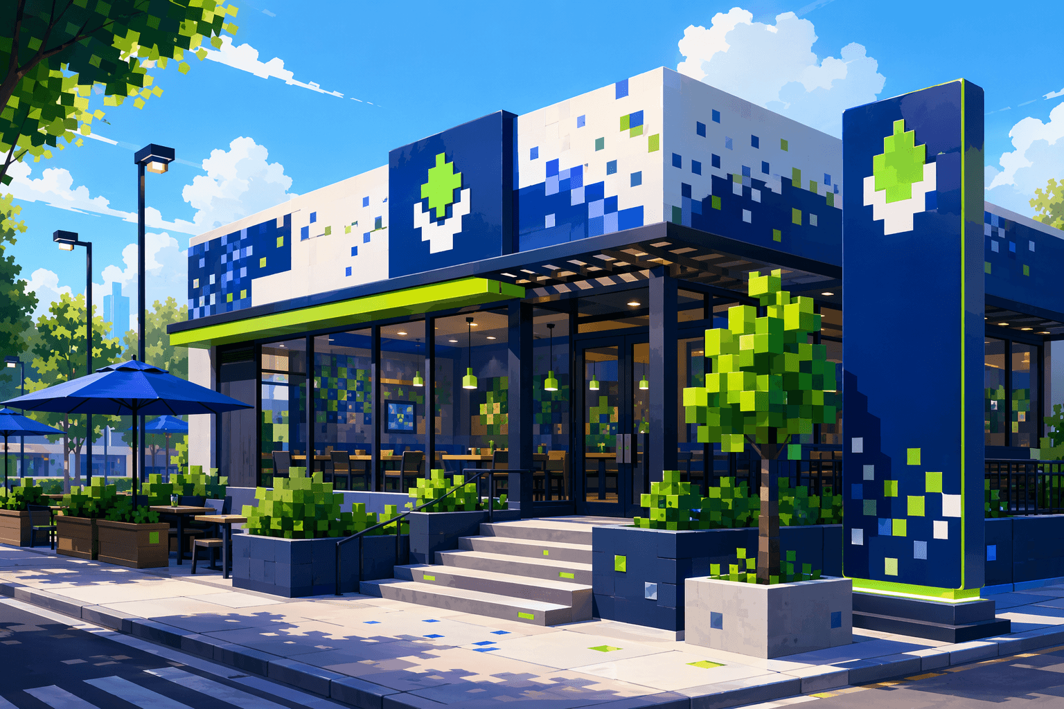Gaming restaurant - illustration, Jake Team LLC