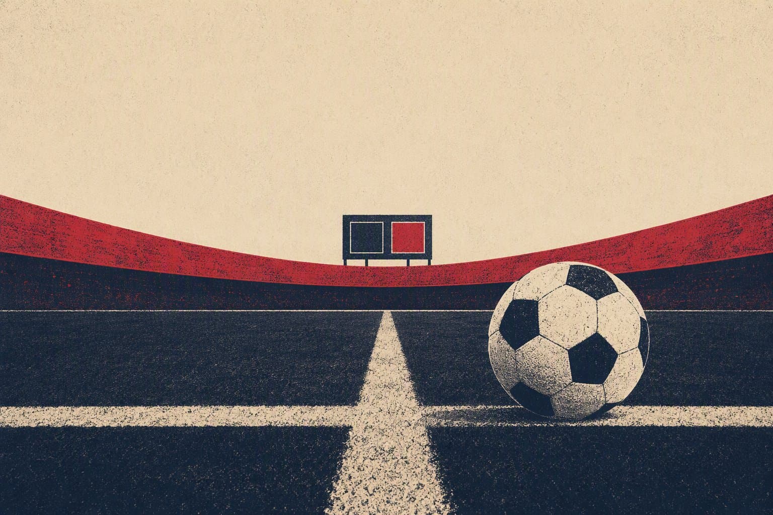 Soccer Match Stalemate - illustration, Jake Team LLC