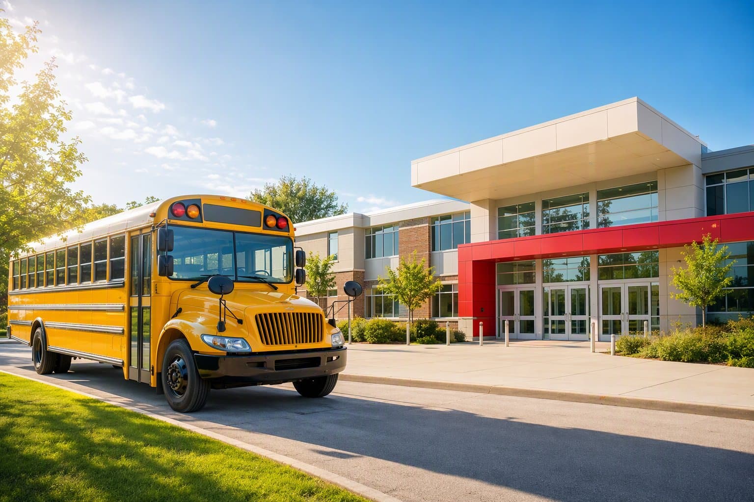 Frisco ISD buses - illustration, Jake Team LLC