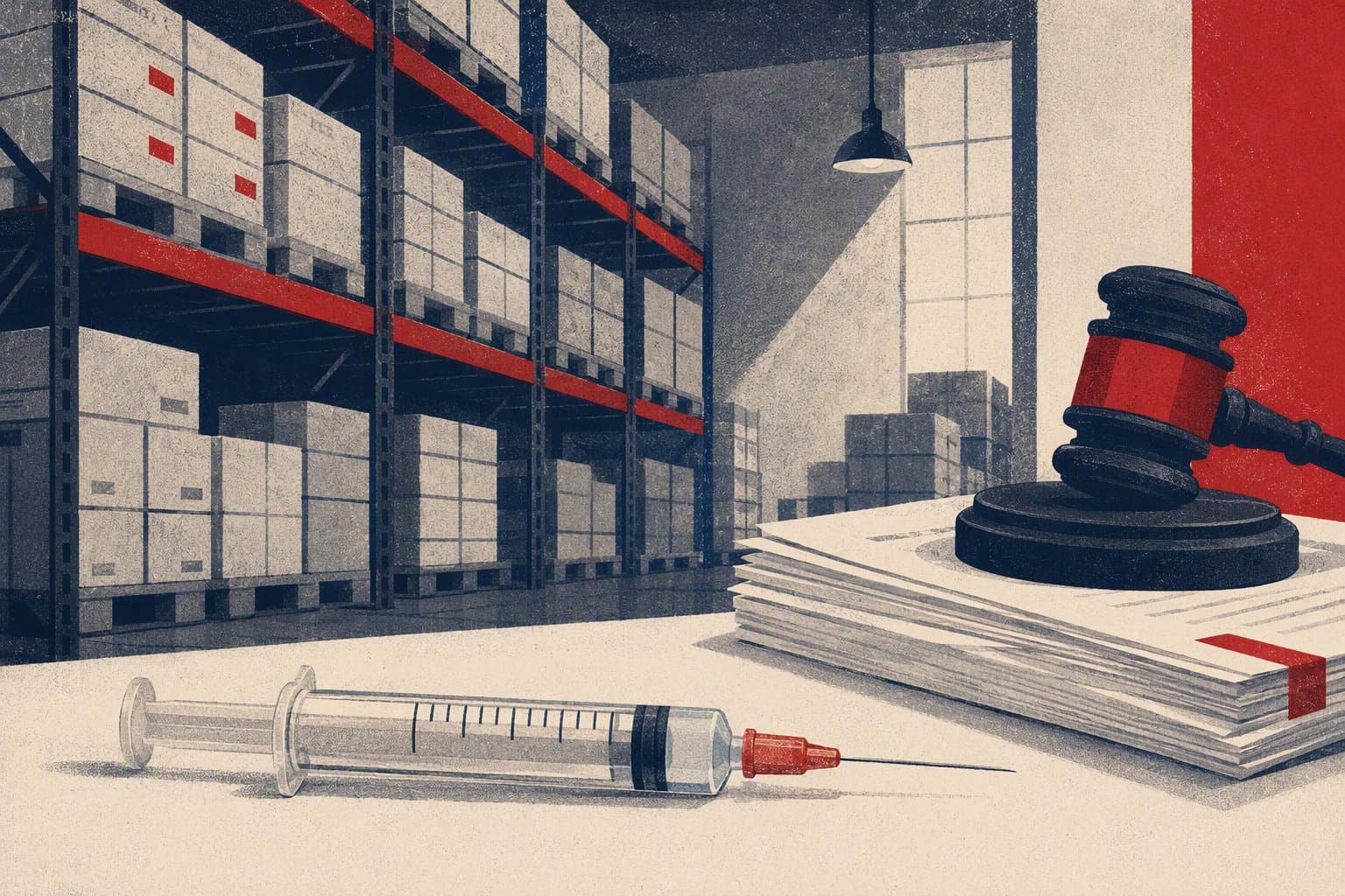 pharmaceutical settlement - illustration, Jake Team LLC