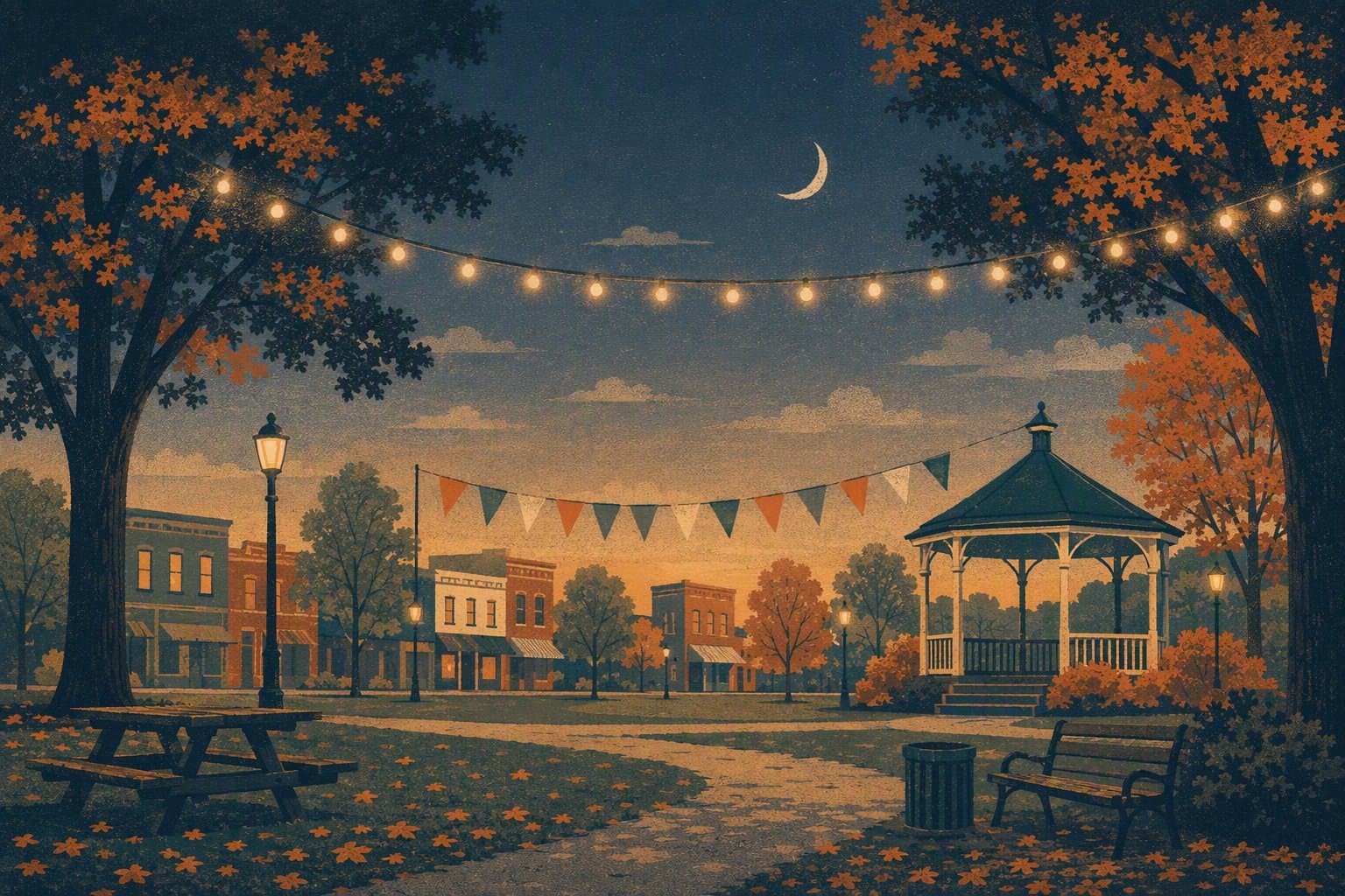 autumn community festival - illustration, Jake Team LLC