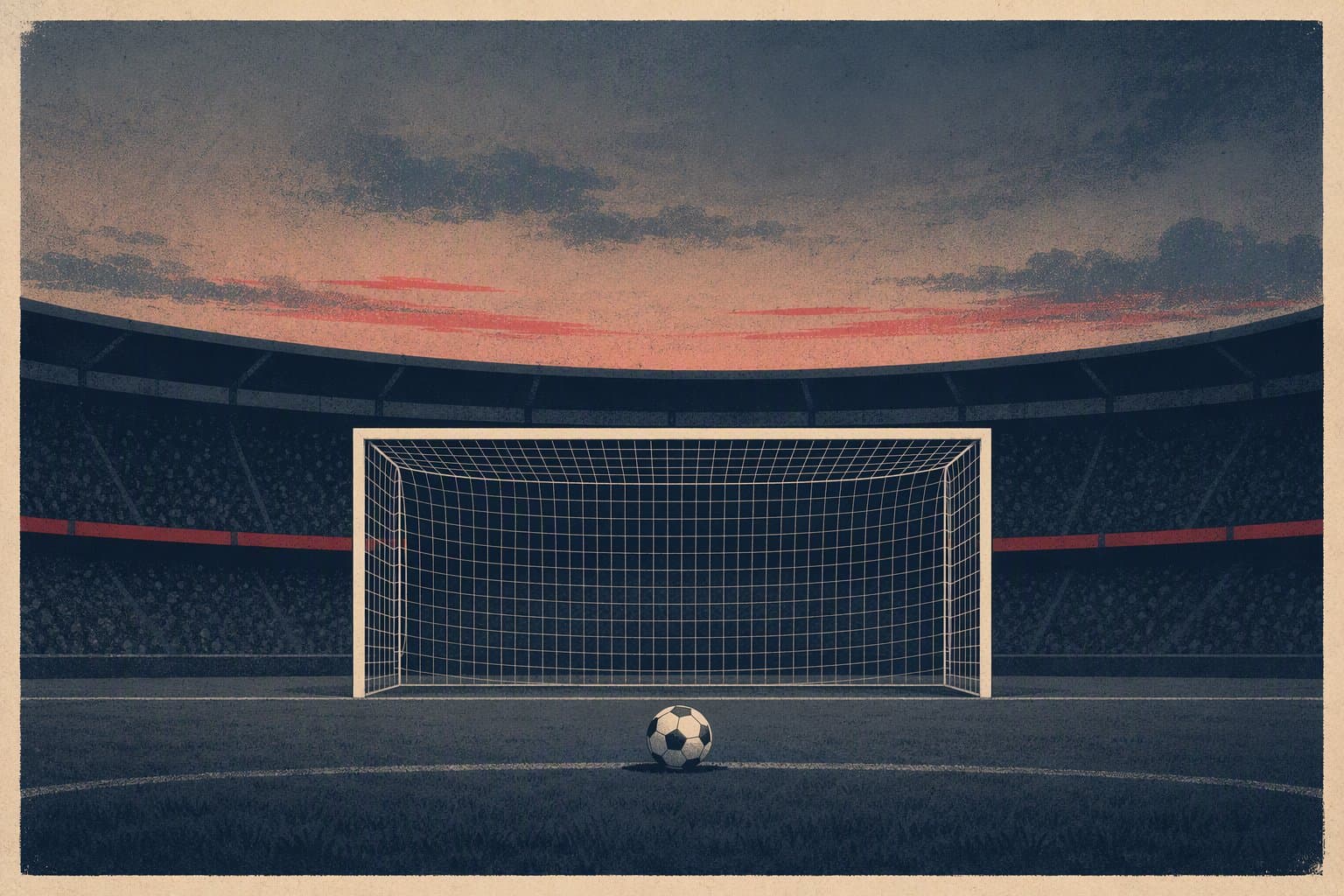 Soccer Stalemate - illustration, Jake Team LLC