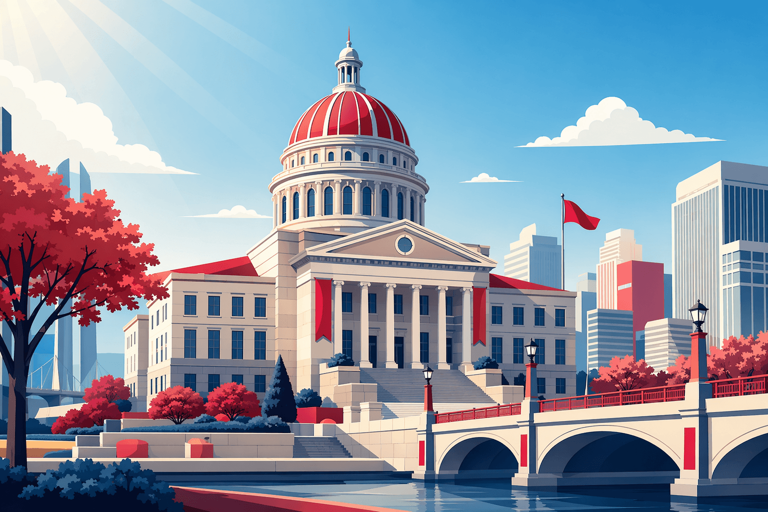 Civic Infrastructure Progress - illustration, Jake Team LLC