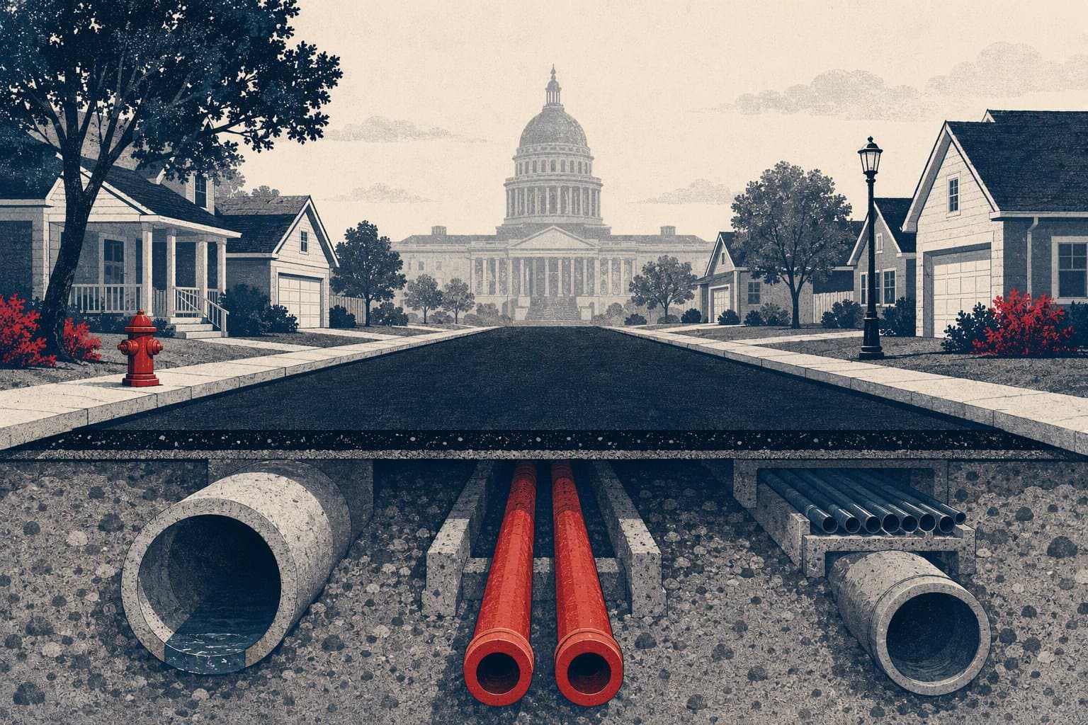 Civic Infrastructure - illustration, Jake Team LLC