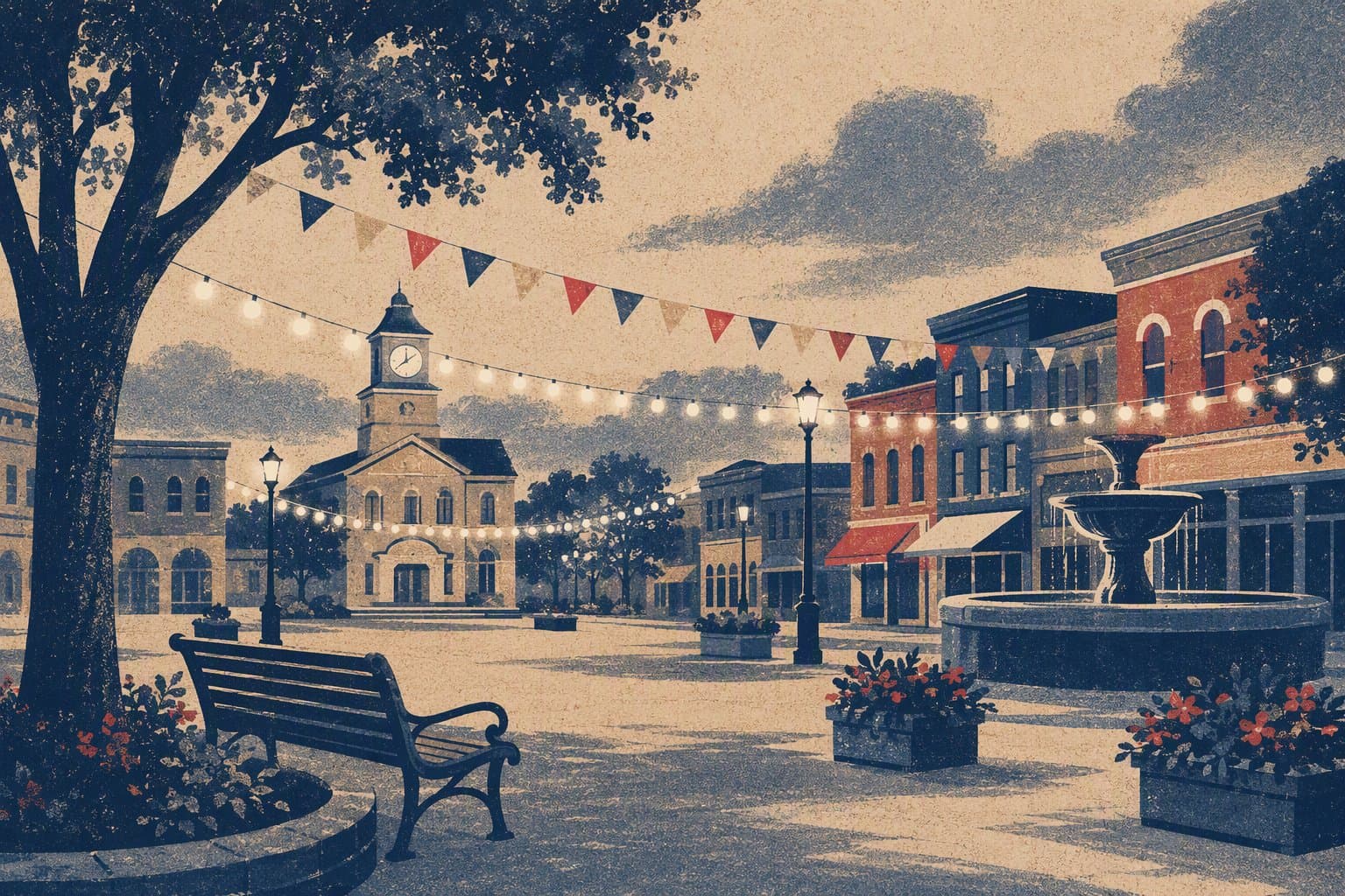 community gathering - illustration, Jake Team LLC