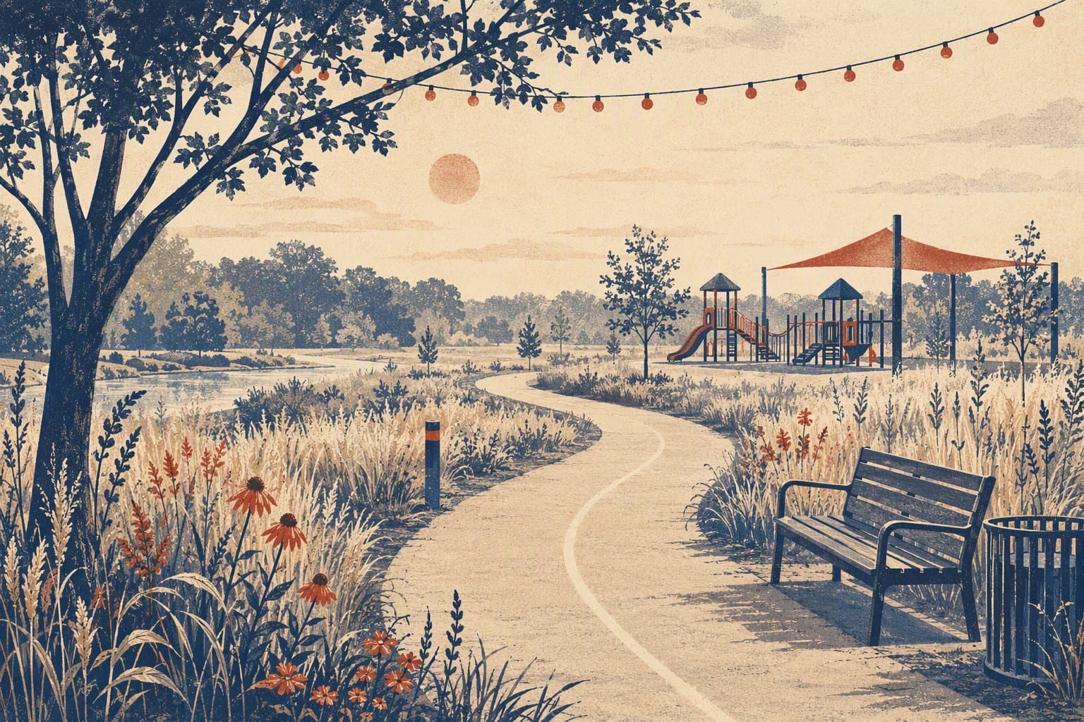 New Community Park - illustration, Jake Team LLC