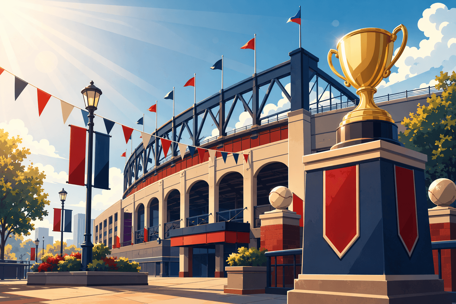 Baseball Victory - illustration, Jake Team LLC