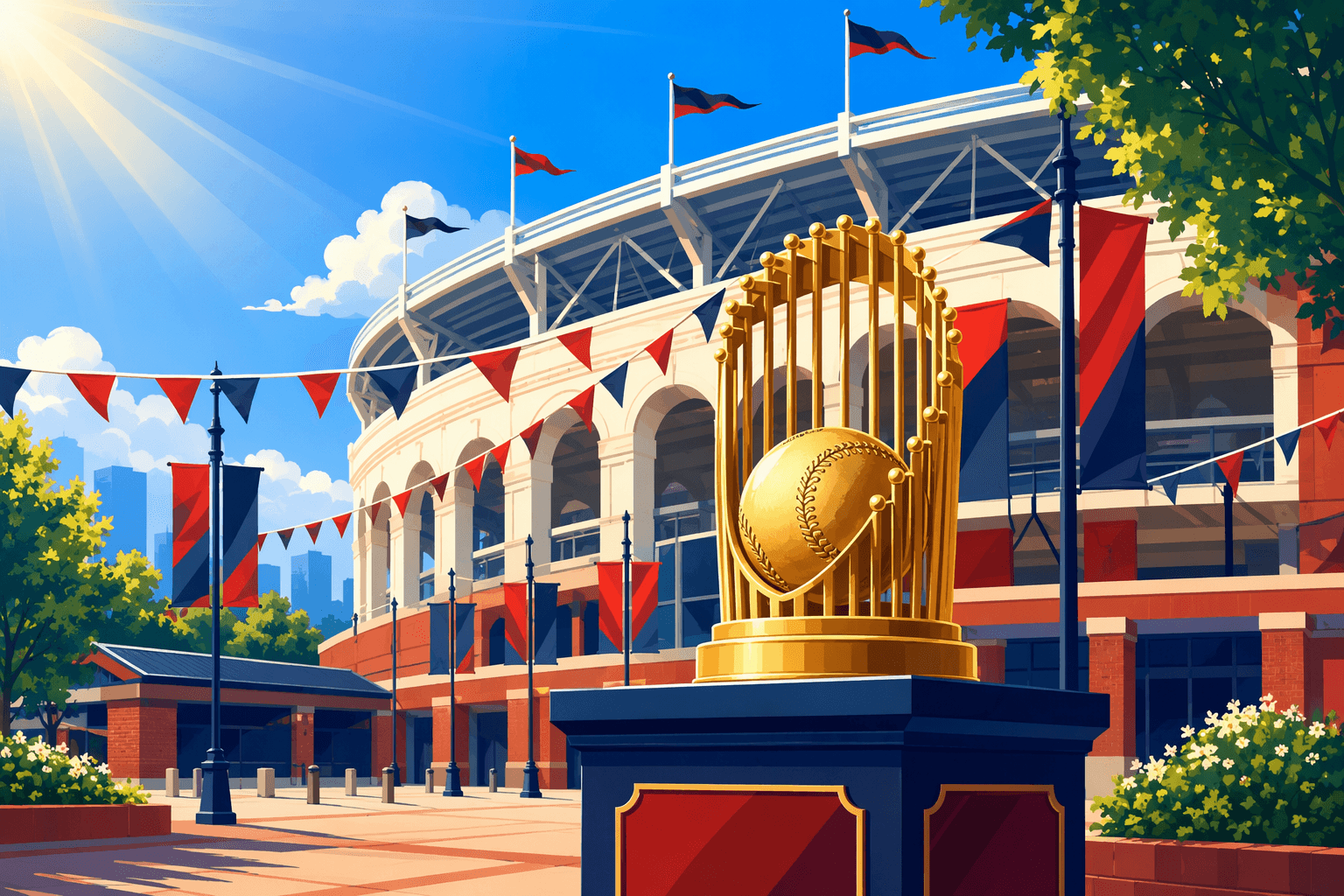 Baseball Victory - illustration, Jake Team LLC
