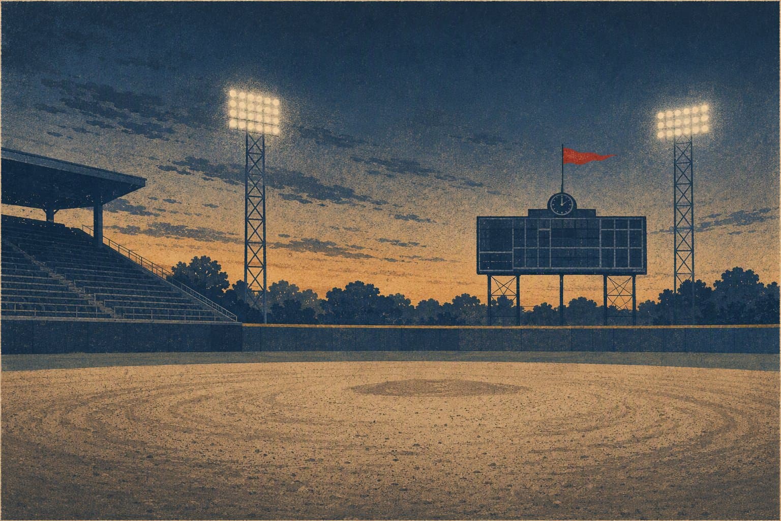 Late Inning Tension - illustration, Jake Team LLC
