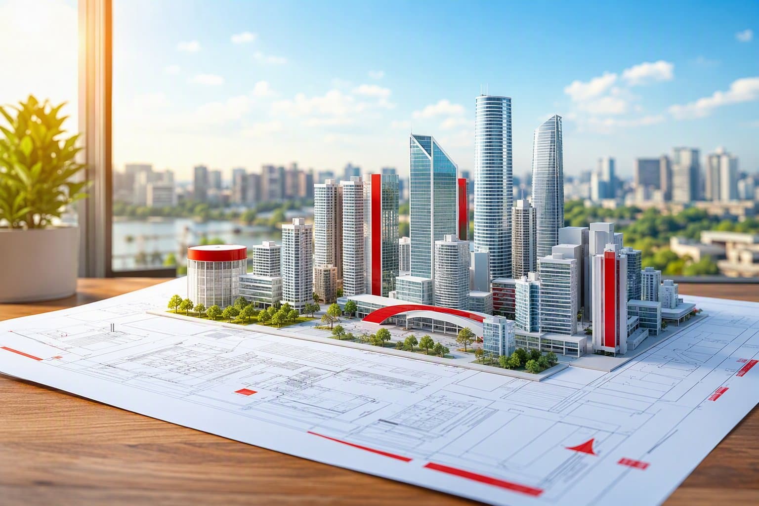 urban development - illustration, Jake Team LLC