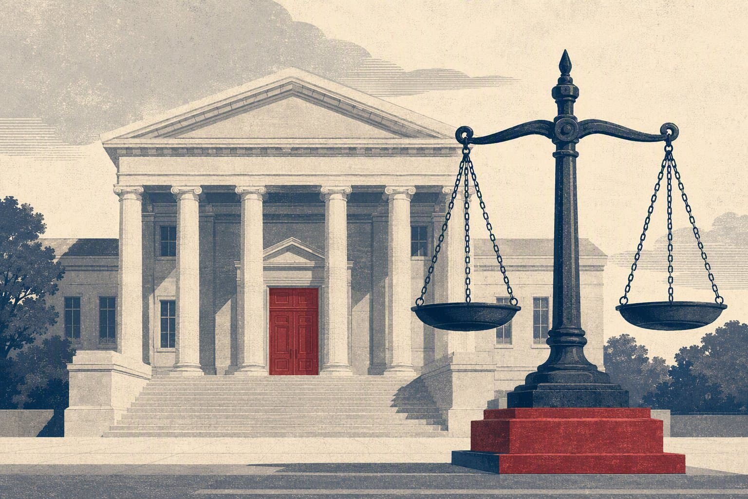 Justice & Fraud - illustration, Jake Team LLC