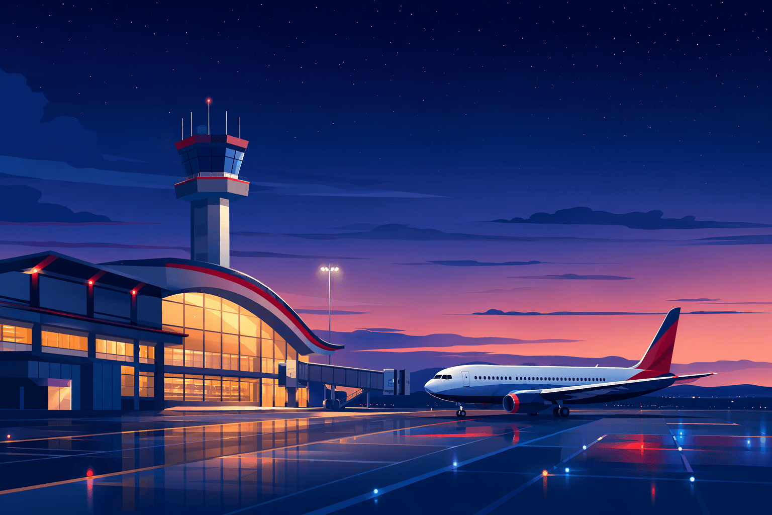 New Air Routes - illustration, Jake Team LLC