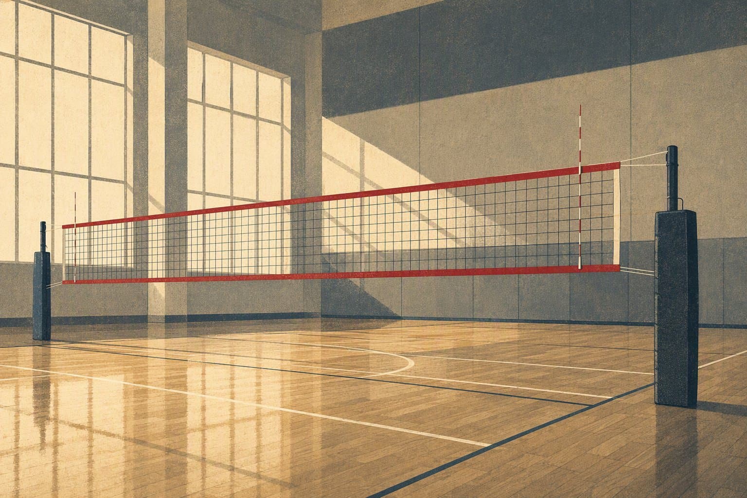 Volleyball Court - illustration, Jake Team LLC
