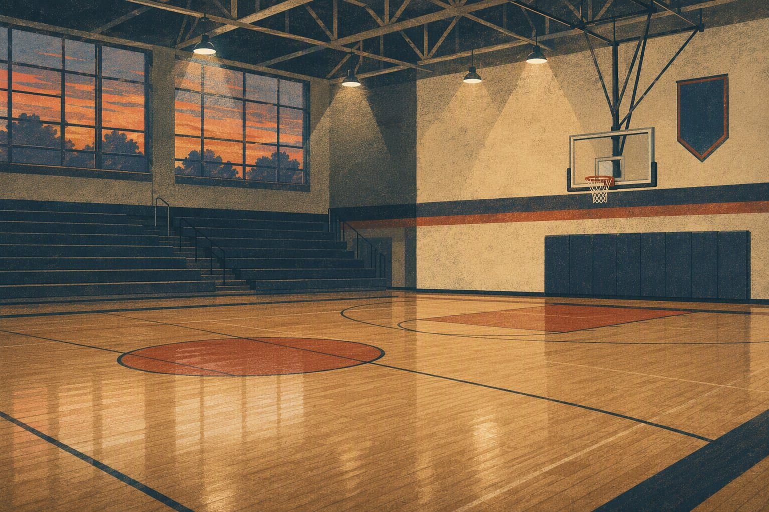 high school volleyball - illustration, Jake Team LLC