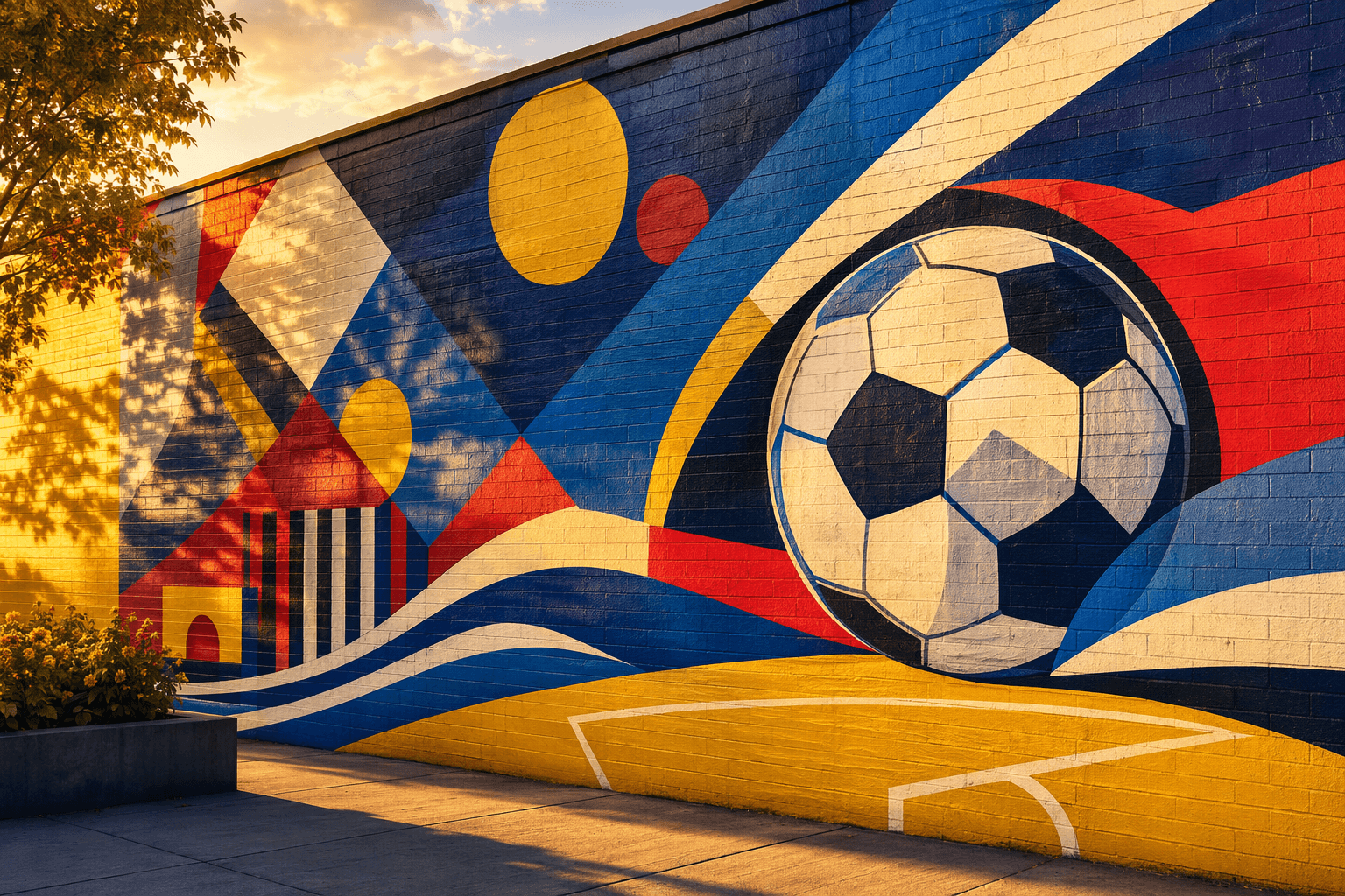 Sports Mural - illustration, Jake Team LLC