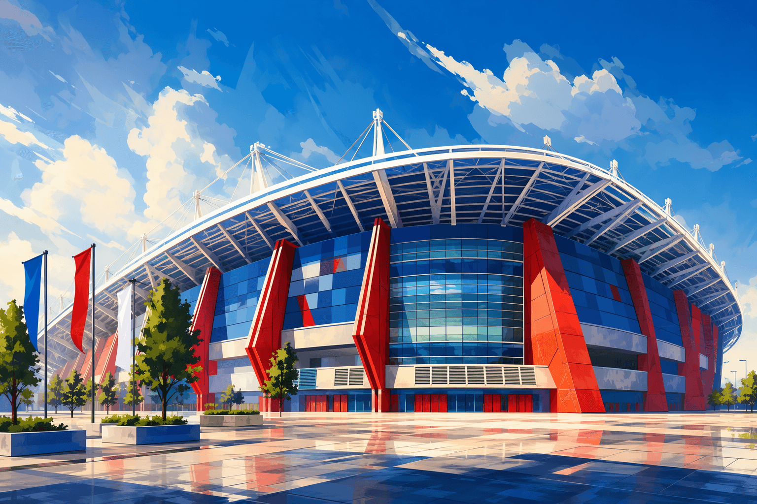 Soccer stadium - illustration, Jake Team LLC