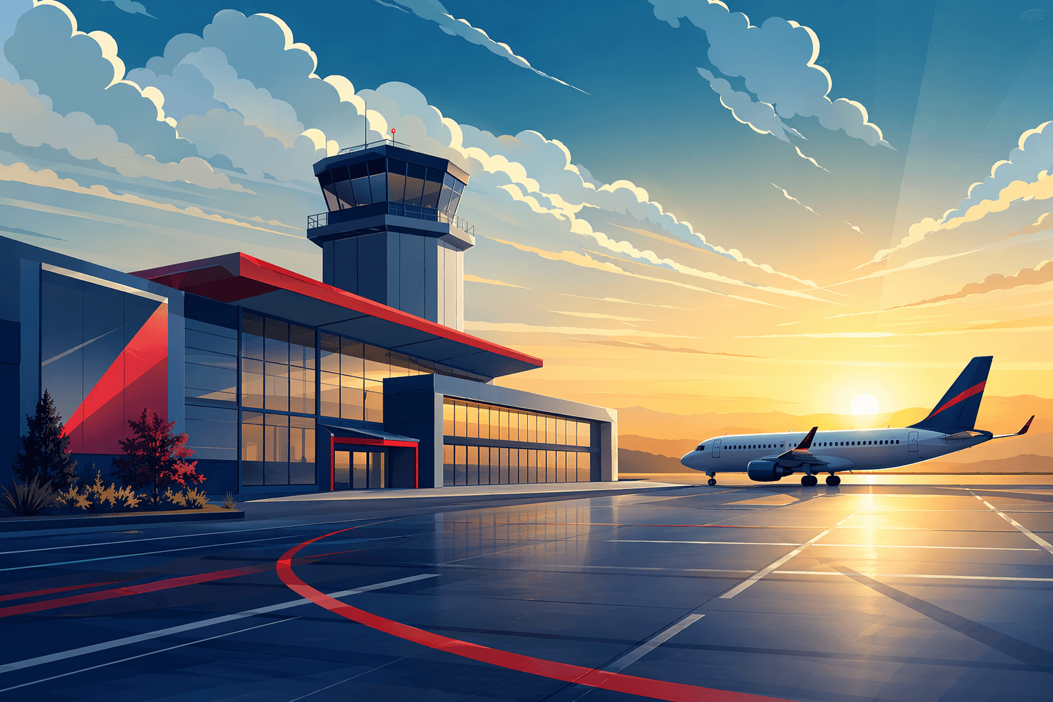 Airport Growth - illustration, Jake Team LLC