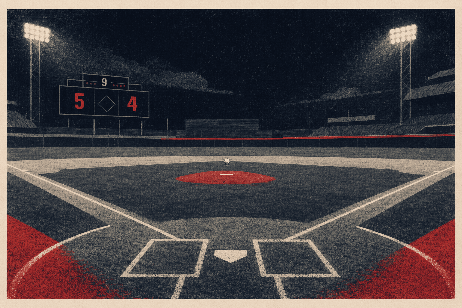 Late-Inning Double - illustration, Jake Team LLC