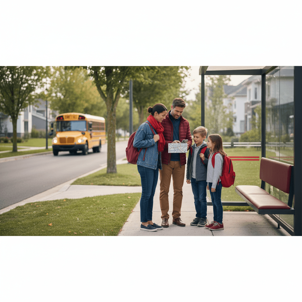 school transportation - illustration, Jake Team LLC
